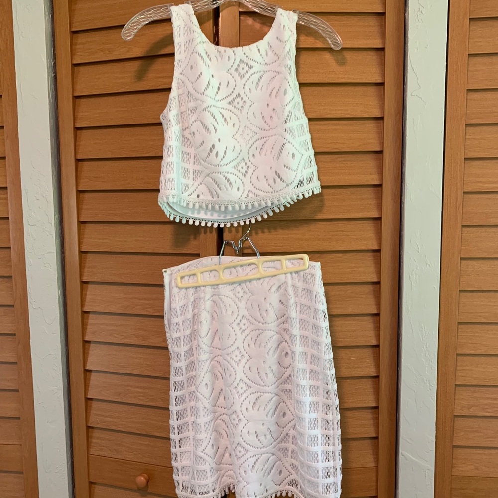 Lilly Pulitzer Crop and Skirt Set
